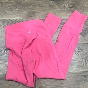 Pink lululemon align leggings